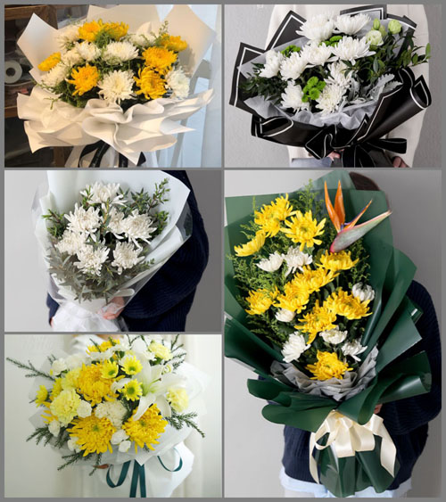 贵州六盘水六枝特区大用镇白事花束代送